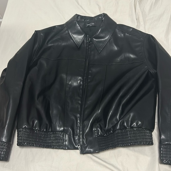 White Fox Leather Jacket - Never worn - Picture 1 of 3